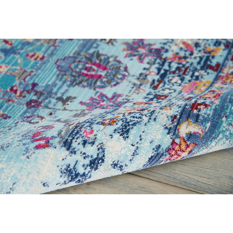 World Menagerie Holsworthy Blue Rug & Reviews Wayfair.co.uk